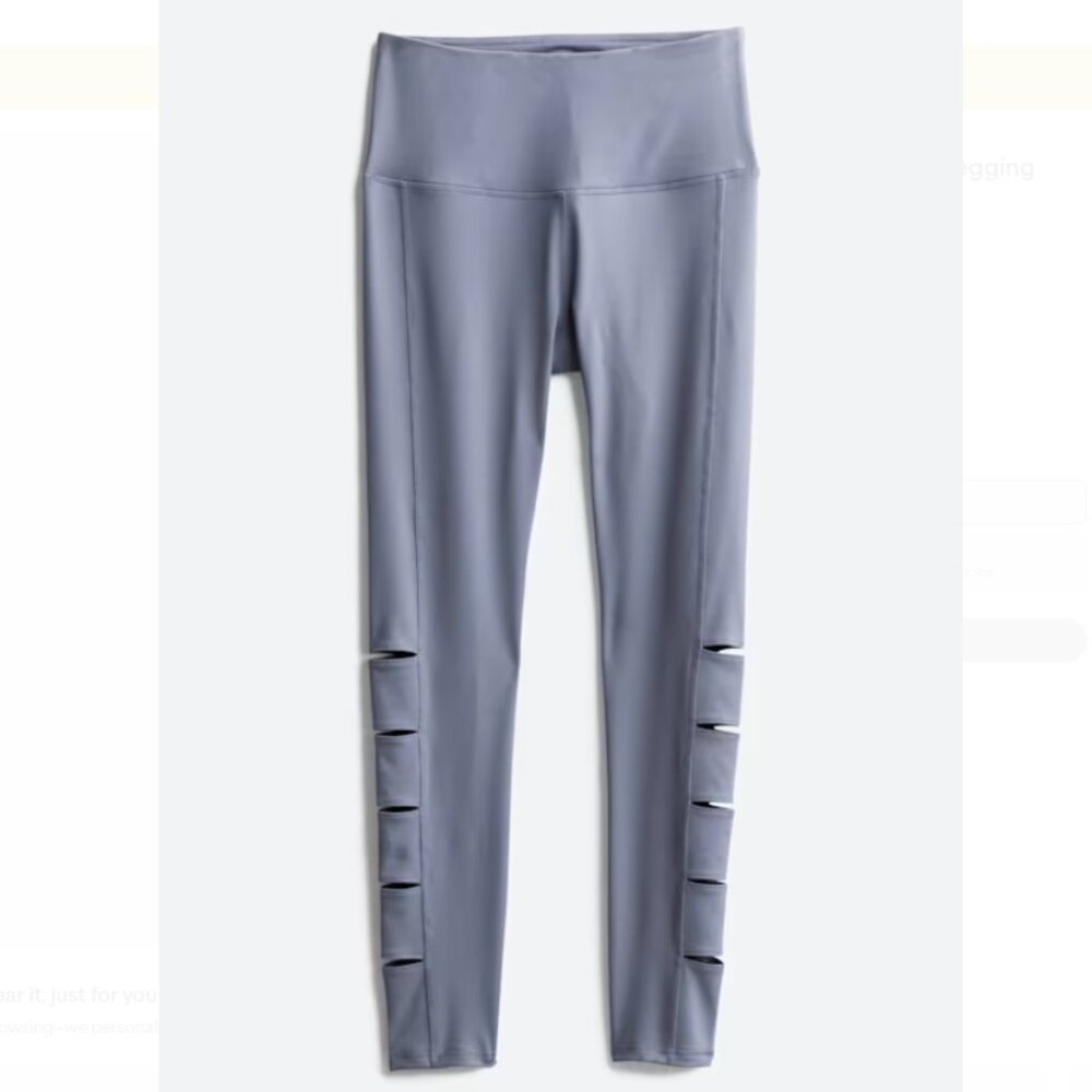 Gaiam Hudson Om Hi Rise 7/8 Leggings Size Large Women Stitch Fix Gray Workout